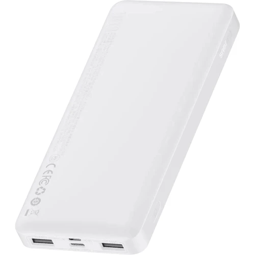 Внешний аккумулятор Baseus Power Bank 10000mAh Bipow Display 15W White (PPDML-I02): Встроенный кабель нет