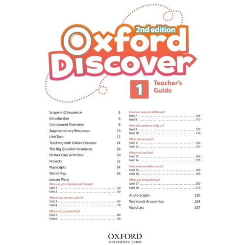 Oxford Discover 2nd Edition 1: Teacher's Pack: ISBN 9780194053884