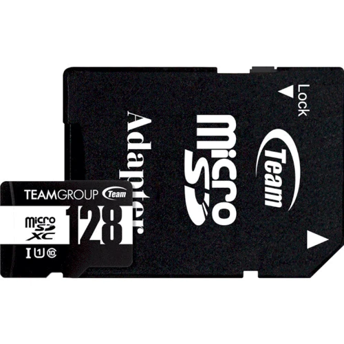 Карта памяти Team 128GB microSDXC Class 10 UHS-I U1 + adapter (TUSDX128GCL10U03)