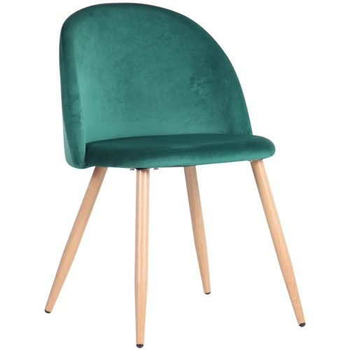 Стул обеденный AMF Sherry beech/green velvet (545869)