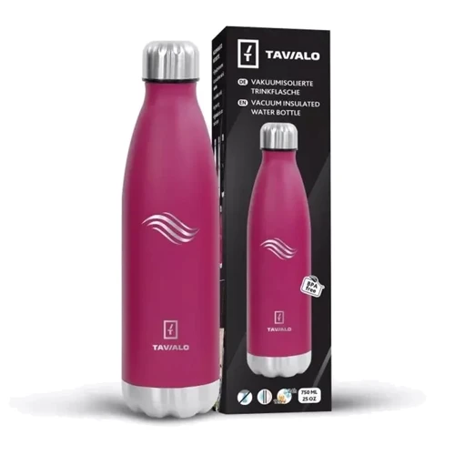 Термос Термобутылка Tavialo termo 750 мл, матовый бордовый (191750103): Крышка завинчивающаяся