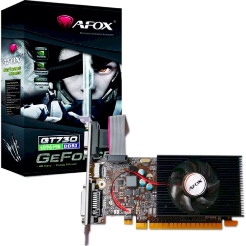 Видеокарта AFOX AF730-4096D3L6: Объем памяти, Гб 4