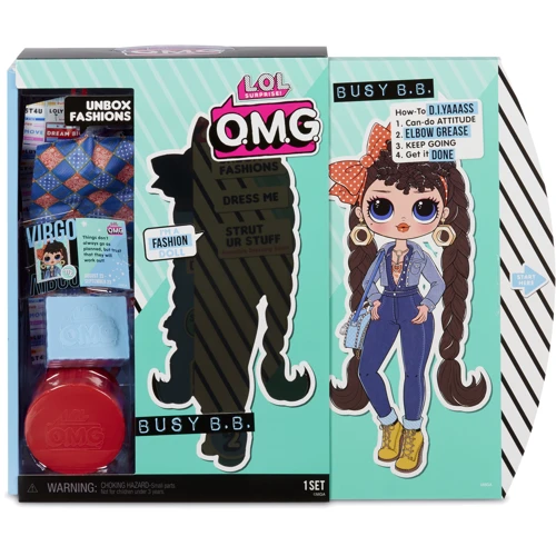 Игровой набор с куклой L.O.L. SURPRISE! серии "O.M.G" S2 - ТЕХНО-ЛЕДИ (с аксессуарами): Особенности Сюрприз, С подставкой, На шарнирах