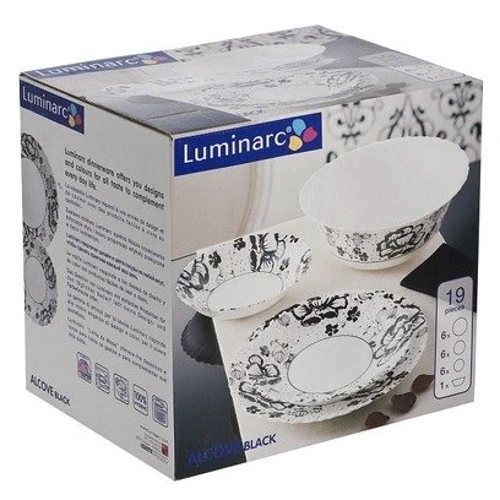 Столовый сервиз Сервиз Luminarc Alcove Black H2416 (19 пр.) фото 6