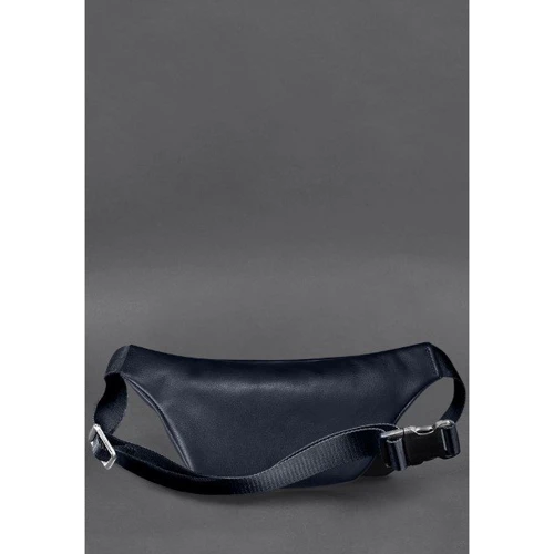 Женская поясная сумка BlankNote Kanny синяя (BN-BAG-59-navy-blue): Фактура Матовая, Гладкая
