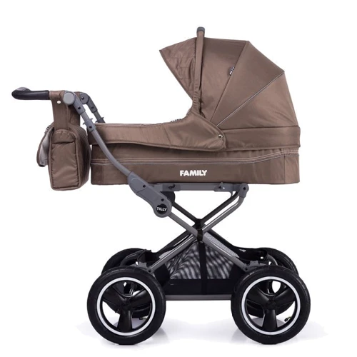 Універсальна коляска Tilly Family New T-181 Бежева: Можливість встановлення люльки є
