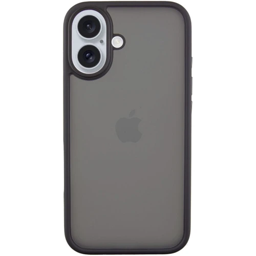 Чехол для iPhone Mobile Case TPU+PC Metal Buttons Black for iPhone 16