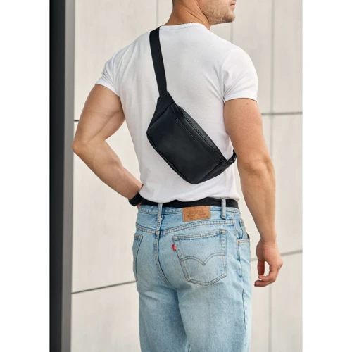 Мужская поясная сумка Sambag Tirso Aqwam черная (80119001m): Тип Сумки
