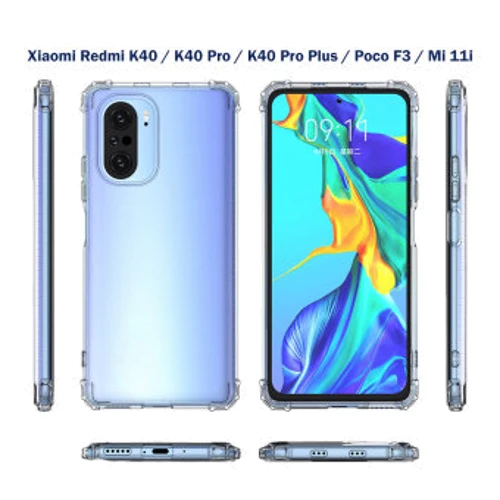 Чехол для телефонов BeCover TPU Case Anti-Shock Clear for Xiaomi Redmi K40 / K40 Pro / K40 Pro Plus / Poco F3 / Mi 11i (706974)