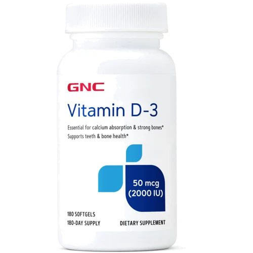 GNC Vitamin D3 2000 IU Вітамін Д3 180 капсул