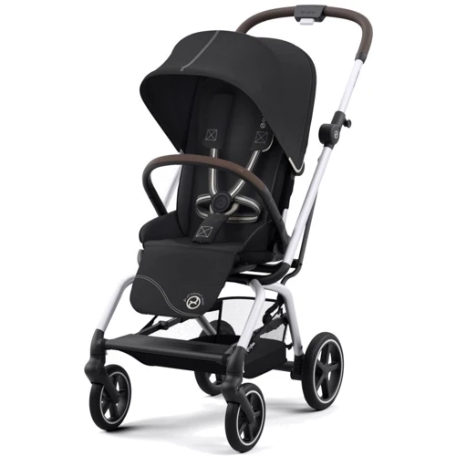 Прогулянковий візок Cybex Eezy S Twist+ 2 SLV B Moon Black з бампером (522001087)