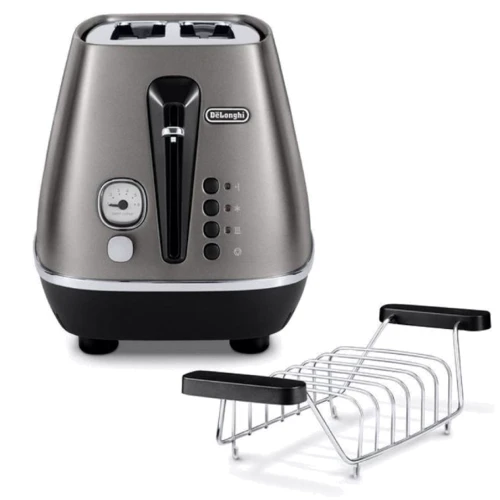 Тостер DeLonghi CTIN 2103 TB: Материал корпуса металл