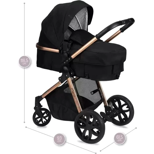 Универсальная коляска 2 в 1 MoMi Limuru Black (WOSP00029) фото 10