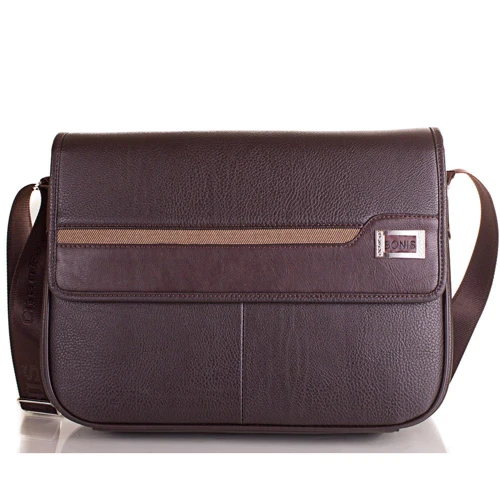 Мужская сумка почтальонка Bonis коричневая (SHIL8101-brown)