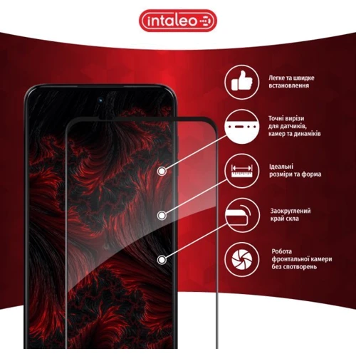 Аксессуар для смартфона Intaleo Tempered Glass Full Glue Black for Motorola Moto G14: Совместимость Motorola Moto G14