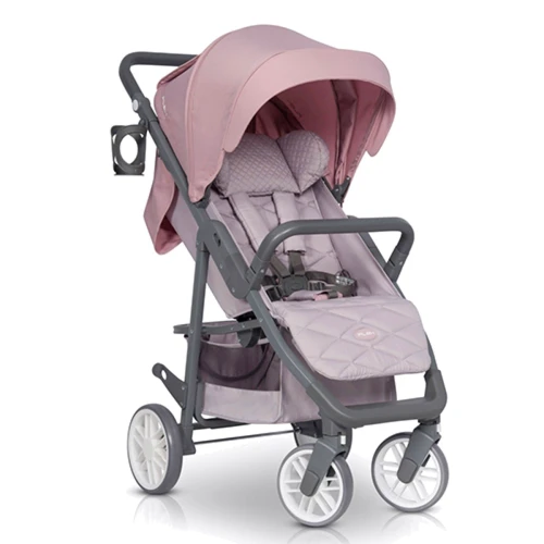 Прогулочная коляска Euro-Cart Flex 9023-ECF-16, powder pink, розовый