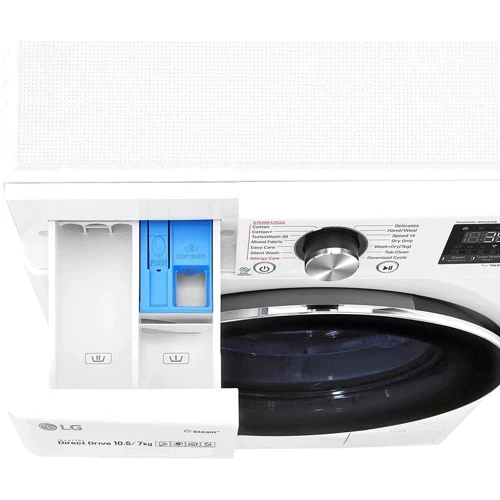 Пральна машина LG F4DV910H2: Завантаження білизни (прання), кг 10.5