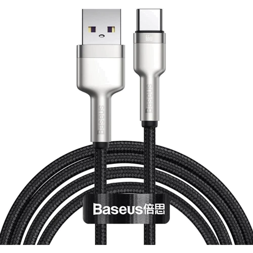 Кабель Baseus USB Cable to USB-C Cafule Metal Data 66W 2m Black (CAKF000201)