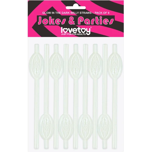 Трубочки LoveToy Glow in the Dark Pussy Straws, 9 шт: Производитель LOVETOY