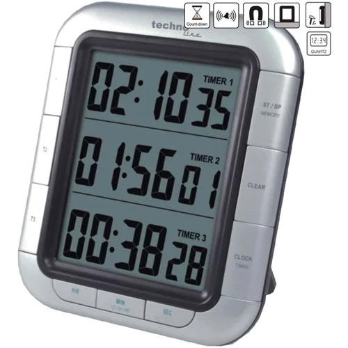 Таймер кухонный Technoline KT300 Magnetic Silver (DAS301201)