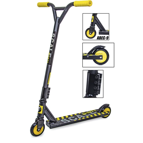 Трюковый самокат Scale Sports Tornado. Black - Yellow (1519638675): Количество колес 2