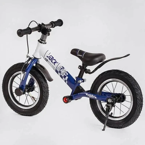 Беговел Corso Skip Jack 12" сине-белый (93307): Колеса надувные