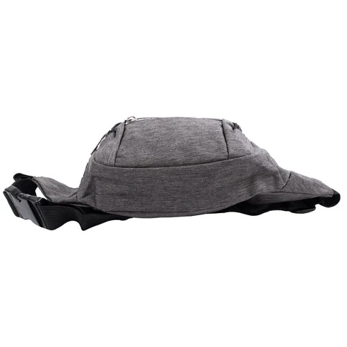 Мужская поясная сумка Valiria Fashion серая (4DETBP3257-9): Фактура Тканая, Матовая