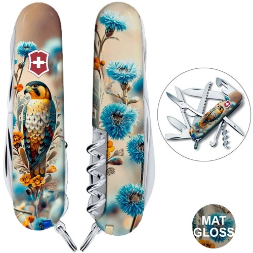 Мультитул Victorinox HUNTSMAN UKRAINE Шляхетний Сокіл (Vx13713.7_T3260pw)