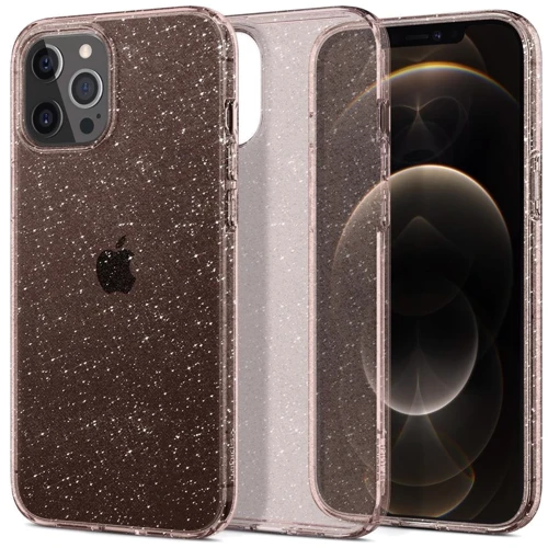 Чехол для iPhone Spigen Liquid Crystal Glitter Rose Quartz (ACS01699) for iPhone 12/iPhone 12 Pro