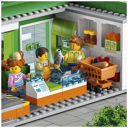 Конструктор LEGO City Продуктовий магазин (60347): Кількість деталей, шт. 404