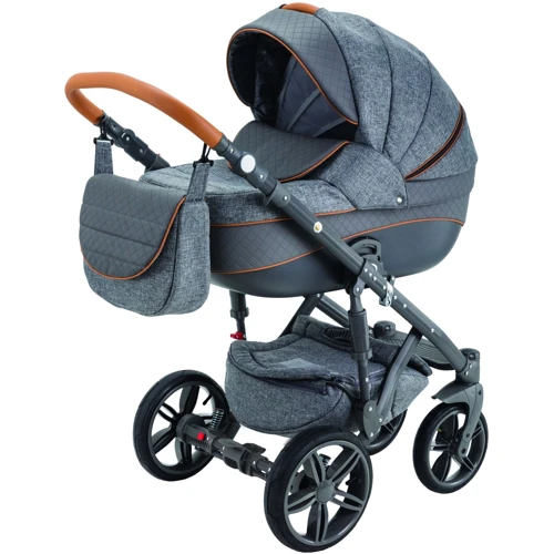 Універсальна коляска 2 в 1 Adamex Avanti Deluxe X5 Сіра