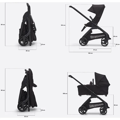 Прогулянкова коляска Bugaboo Dragonfly Graphite/Grey Melange (без капюшона) (100047039) фото 7