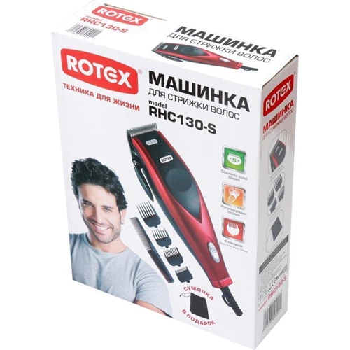 Машинка для стрижки (тример) Rotex RHC130-S: Кількість насадок 4