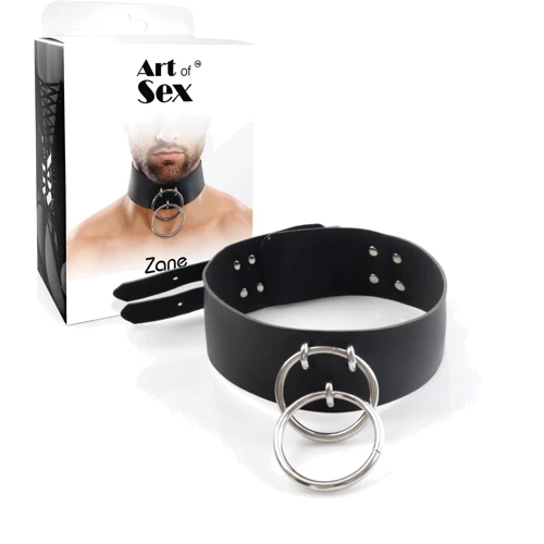 Мужской чокер из натуральной кожи Art of Sex - Zane Collar