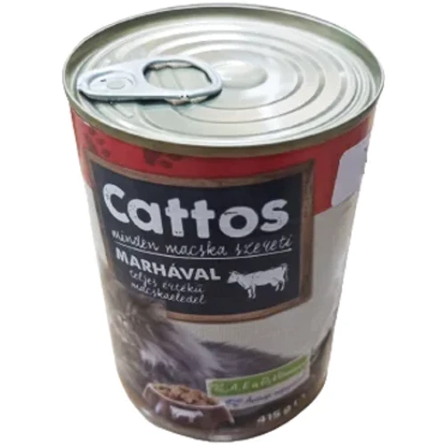Влажный корм Cattos для взрослых кошек с говядиной 5х415 г (5999883273050): Возраст Взрослые