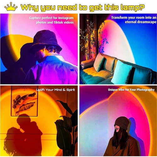 Проекционная светодиодная лампа Inspire Sunset RGB S3: Особенности USB-выход