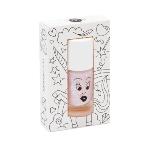 Детский лак для ногтей Nailmatic Light piNailmatic glitter Светло-розовый с блестками (102POLLYF)