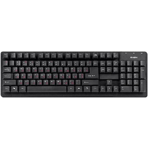 Клавиатура Sven 301 Standard Black PS/2: Подключение проводное