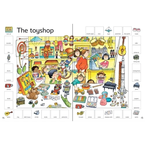 First Thousand Words in English Sticker Book / Перша 1000 слів англійською за наклейками: Обкладинка Мягкая