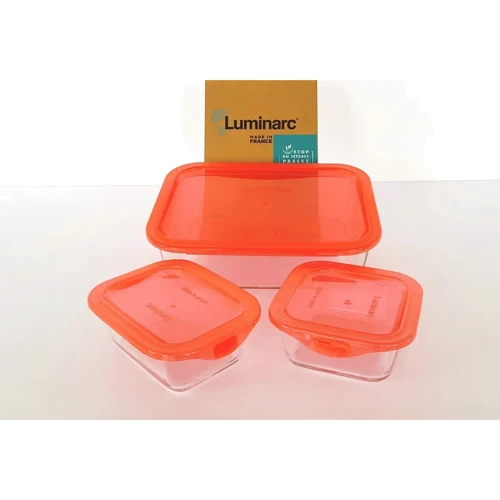 Емкость для хранения Luminarc Keep'n'Box Coral Набор 3 пр. (P8178): Тип Набор контейнеров