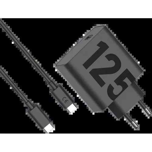 Зарядний пристрій Motorola Wall Charger USB-C GaN 125W з USB-C Cable 1m Black (SJMC1252): Особливості Быстрая зарядка, USB-C
