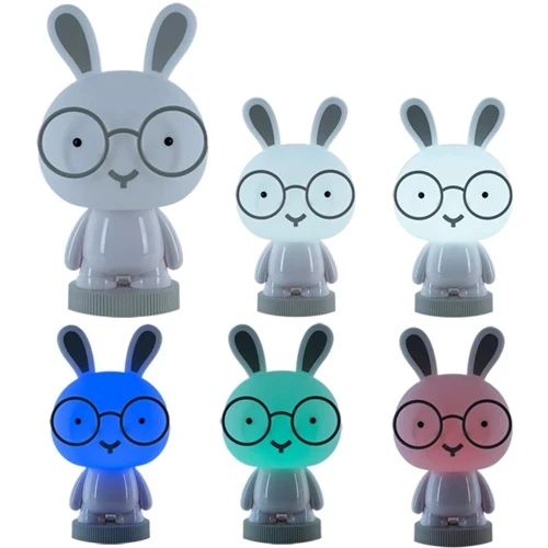 Светильник-ночник Kite LED с аккумулятором Bunny (K24-490-1-1): Режим подсветки Разноцветный