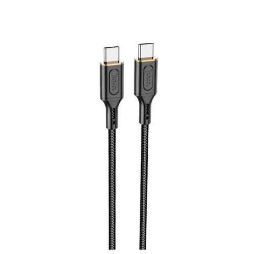 Кабель Hoco USB-C to USB-C X95 Goldentop 60W 1m Black
