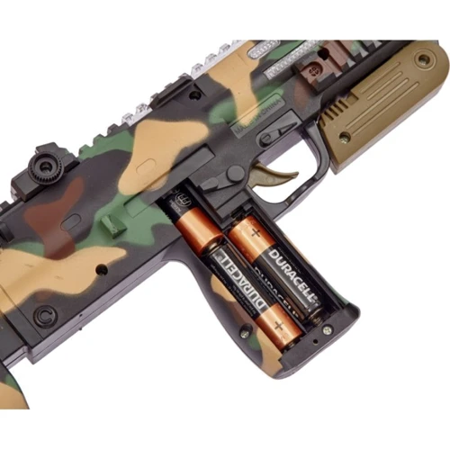 Автомат свето-звуковой ZIPP Toys HK MP7 в наборе с очками цвет камуфляж/коричневый