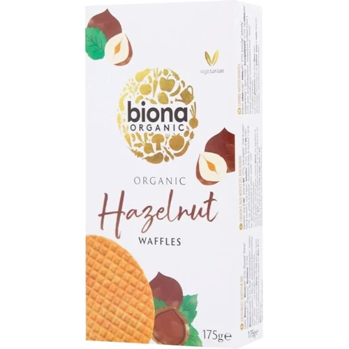 Вафлі Biona Organic з фундуком 175г (5032722313569)