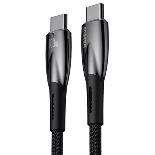 Кабель Baseus Cable USB-C to USB-C Glimmer Series Fast Charging 100W 1m Black (CADH000701): Тип USB-C - USB-C