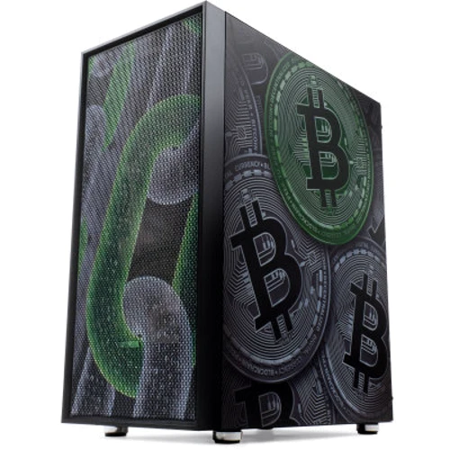 Корпус Vinga Pillar Black Bitcoin (01230011783): Типоразмер Midi-Tower
