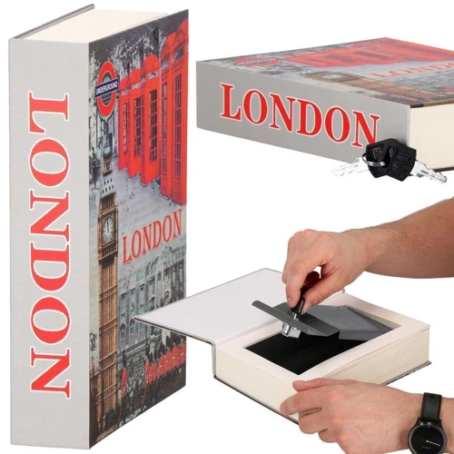 Книга-сейф (кешбокс) Springos 22x15.5x4.5 см для зберігання грошей та цінностей HA5049 фото 4