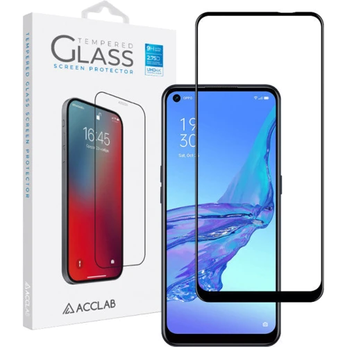 Аксесуар для смартфона ACCLAB Tempered Glass Full Glue Black for Oppo A53