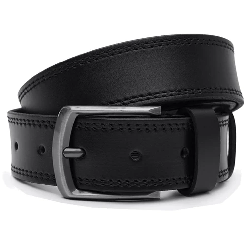 Мужской ремень Borsa Leather черный (V1115FX20-black)